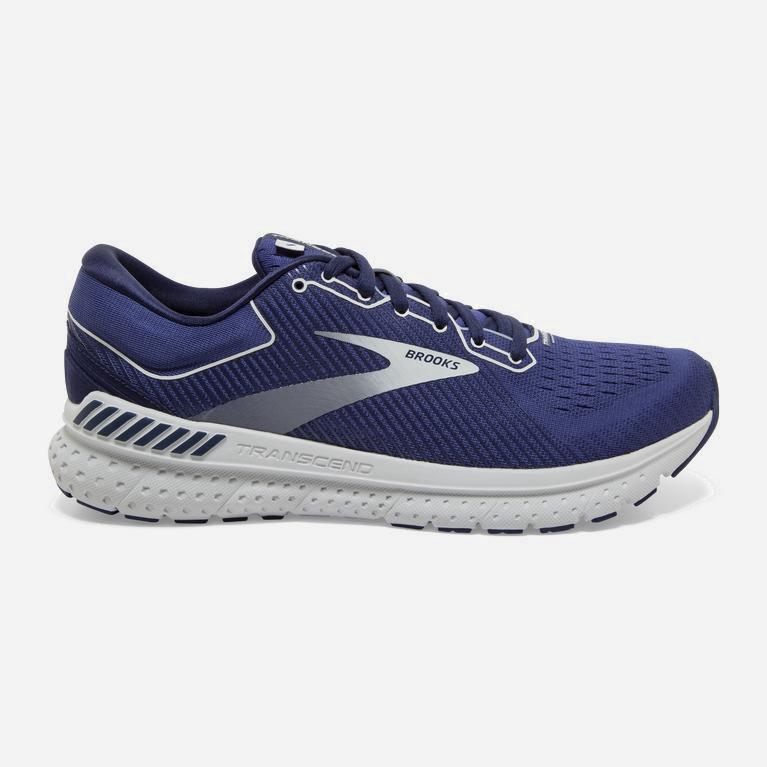 Brooks Men's Transcend 7 Road Running Shoes Singapore - Deep Cobalt/Grey/Navy (18547-UEVK)